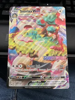 Snorlax VMAX JUMBO Card 142/202 Stamped Gamestop Promo Pokemon Sword & Shield - Image 1