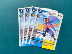 Angemon BT16-019 Playset Beginning Observer Digimon Card Game x4 - Image 1