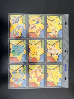Topps English Pokemon Card The First Movie Mewtwo Sticker Puzzle Complete Blue - Image 2