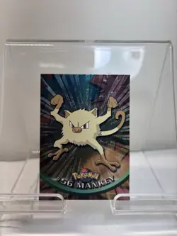 MANKEY TV Animation Edition POKEMON Holo Foil TOPPS 1999 Trading Card #56 - Image 3