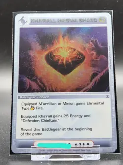 Chaotic Card : Kha'rall Magma Shard ROTO First Edition Rare Battlegear - Image 1