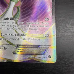 Pokemon Gardevoir EX Full Art Holo Card 111/114 XY-Steam Siege Ultra Rare Card - Image 4