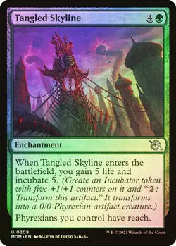 MTG FOIL Tangled Skyline - March of the Machine #209 - Image 1