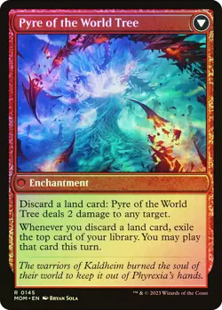 MTG FOIL Invasion of Kaldheim // Pyre of the World Tree - March of the Machine - Image 2