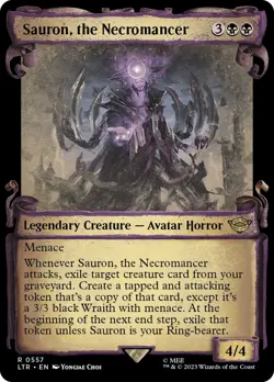 MTG Sauron, the Necromancer Showcase - The Lord of the Rings #557 - Image 1