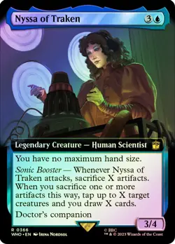MTG FOIL Nyssa of Traken Extended Art - Doctor Who Commander #366 - Image 1