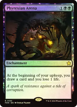MTG FOIL Phyrexian Arena - Foundations #180 - Image 1