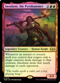 MTG FOIL Imodane, the Pyrohammer - Wilds of Eldraine #137 - Image 1