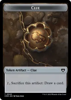 MTG {Clue Token} // {Spider Token} - Commander Masters #T40T36 - Image 1