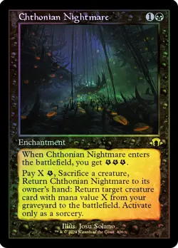 MTG FOIL Chthonian Nightmare Retro - Modern Horizons 3 #406 - Image 1
