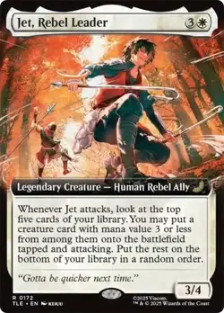 MTG Jet, Rebel Leader Extended Art - Avatar: The Last Airbender Eternal #172 - Image 1