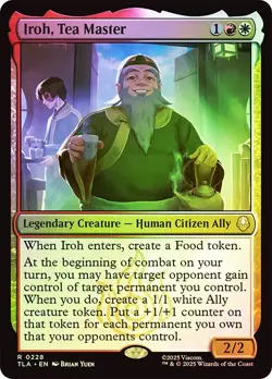 MTG FOIL Iroh, Tea Master - Avatar: The Last Airbender #228 - Image 1