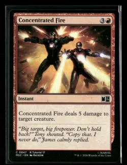 Concentrated Fire (0847): Marvel Super Heroes Magic: The Gathering NM - Image 1