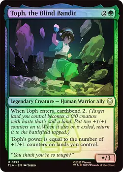 MTG FOIL Toph, the Blind Bandit - Avatar: The Last Airbender #198 - Image 1