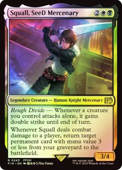 MTG FOIL Squall, SeeD Mercenary - FINAL FANTASY #243 - Image 1