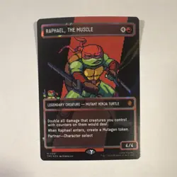 Magic: The Gathering Raphael, the Muscle Legendary Creature Borderless Foil TMNT - Image 1