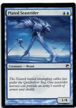 X4 Plated Seastrider Scars of Mirrodin LP/NM MTG Magic DNA GAMES - Image 1