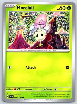 Morelull - Surging Sparks SSP EN 008/191 Tomokazu Komiya Pokemon Card - Image 1