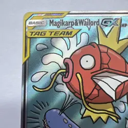 Magikarp & Wailord GX 161/181 TagTeam Full Art Holo Pokemon Card Mint Pack Fresh - Image 2