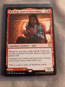 Birgi, God of Storytelling Art Card Art Series: Kaldheim Regular - Image 1
