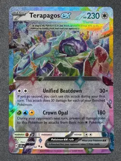 Pokemon Card: Terapagos EX 128/142 Double Rare: Stellar Crown English Single - Image 1