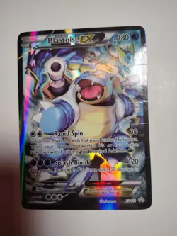 Pokemon TCG Blastoise EX Promo Holo Rare HP Card XY122 (DMG) - Image 1