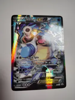 Pokemon TCG Blastoise EX Promo Holo Rare HP Card XY122 (DMG) - Image 2