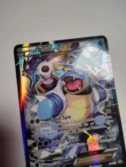 Pokemon TCG Blastoise EX Promo Holo Rare HP Card XY122 (DMG) - Image 5
