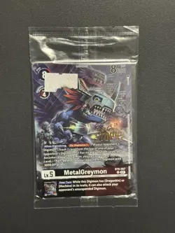 Digimon Card Game - MetalGreymon - BT8-067 - 3 On 3 - Top 4 Alternate Art SEALED - Image 1