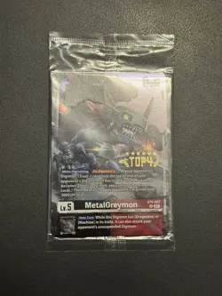 Digimon Card Game - MetalGreymon - BT8-067 - 3 On 3 - Top 4 Alternate Art SEALED - Image 3
