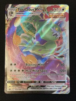 ERROR Tornadus VMAX 125/198 Chilling Reign Ultra Rare Full Art Pokemon Card NM - Image 1