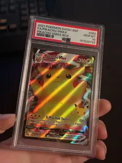 PSA 10 FRESH CERT Pikachu VMAX SWSH062 SWSH: Sword & Shield Promo Cards - Image 1