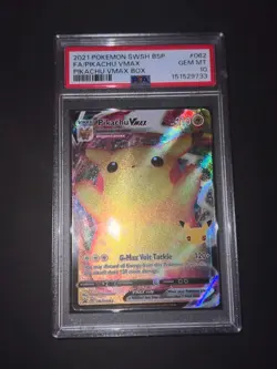 PSA 10 FRESH CERT Pikachu VMAX SWSH062 SWSH: Sword & Shield Promo Cards - Image 5