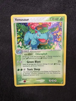Pokemon TCG Card EX Crystal Guardians Venusaur 28/100 Holo 2006 Swirl - Image 4