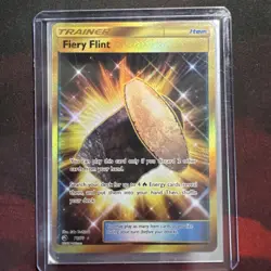 Pokemon Card - Fiery Flint Dragon Majesty 76/70 Secret Rare - Image 3