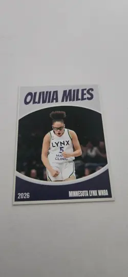 OLIVIA MILES 2026 MINNESOTA LYNX CARD WNBA # 3 ROOKIE - Image 1