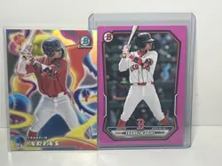 2025 2026 Bowman FRANKLIN ARIAS 51-Card Bulk Lot 1st Chrome Green /99 Red Sox - Image 4