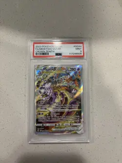 Pokemon Card FA 2023 Mewtwo VSTAR GG44/GG70 Crown Zenith Alternate Art PSA 9 - Image 1
