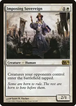 MTG Imposing Sovereign - Magic 2014 #022 - Image 1