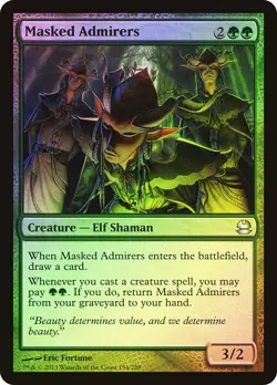 MTG FOIL Masked Admirers - Modern Masters #154 - Image 1