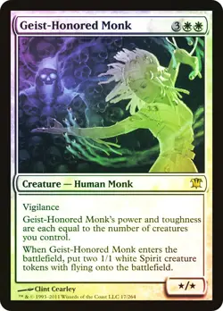 MTG FOIL Geist-Honored Monk - Innistrad #017 - Image 1