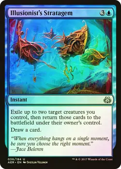 MTG FOIL Illusionist's Stratagem - Aether Revolt #036 - Image 1