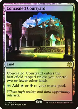 MTG FOIL Concealed Courtyard - Kaladesh #245 - Image 1
