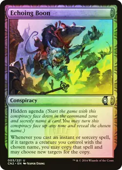 MTG FOIL Echoing Boon - Conspiracy: Take the Crown #003 - Image 1
