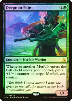 MTG FOIL Deeproot Elite - Rivals of Ixalan #127 - Image 1