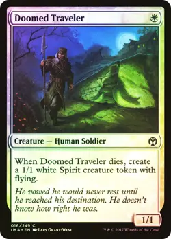 MTG FOIL Doomed Traveler - Iconic Masters #016 - Image 1
