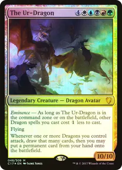 MTG FOIL The Ur-Dragon - Commander 2017 #048 - Image 1