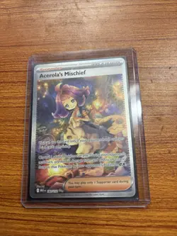 Acerola’s Mischief SIR English 183/132 Pokemon TCG Card - Image 1