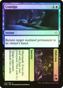MTG FOIL Consign // Oblivion - Hour of Devastation #149 - Image 1