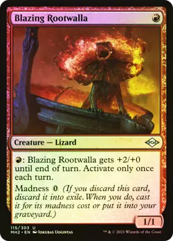 MTG FOIL Blazing Rootwalla - Modern Horizons 2 #115 - Image 1